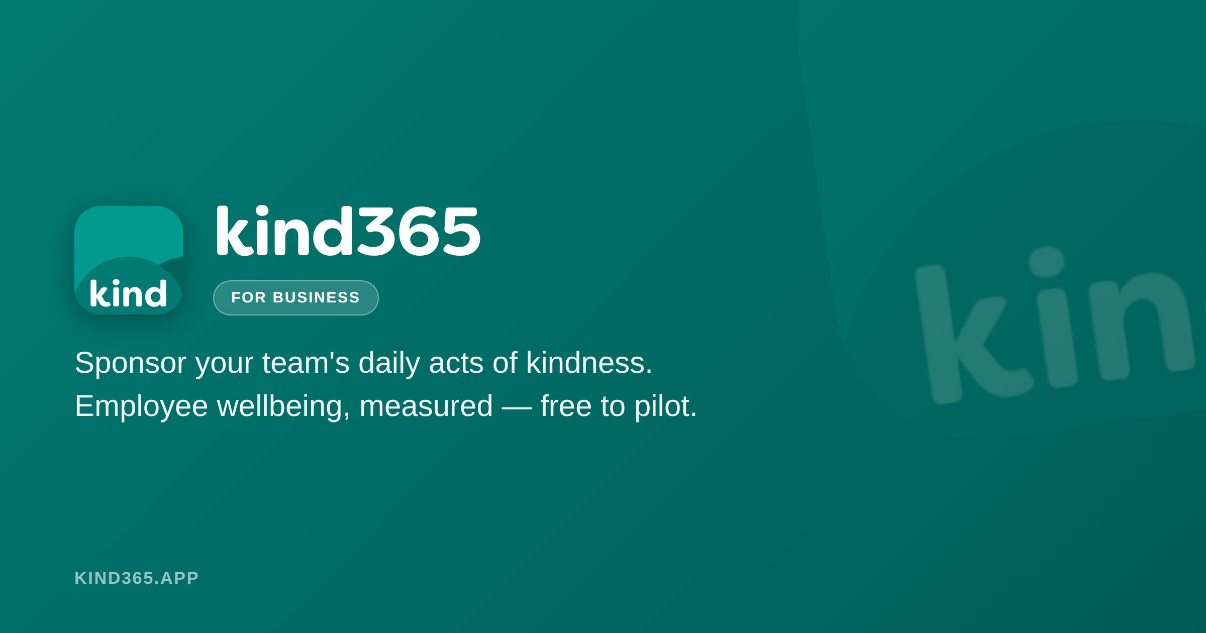 kind365 for Business social card